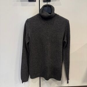 Charter Club 100% Cashmere Turtleneck Sweater Charcoal Grey - XS